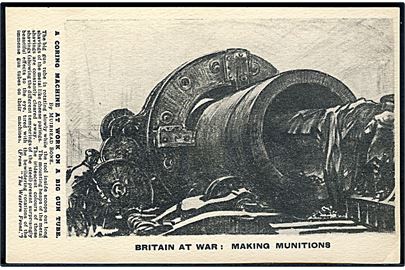 Muirhead Bone: Britain at War - Making Munitions. Propaganda kort.