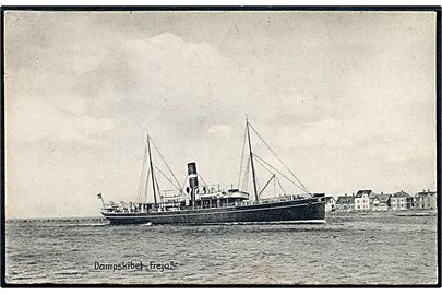 Freja, S/S, DSB dampskib på ruten Korsør - Kiel. C. Jörgensen u/no.