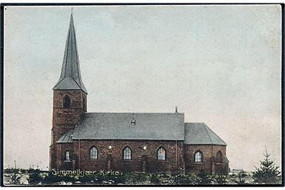 Simmelkjær Kirke. Stenders no. 8713.