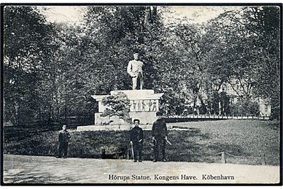 Købh. Hörups Statue i Kongens have. Nathanshons no. 11.