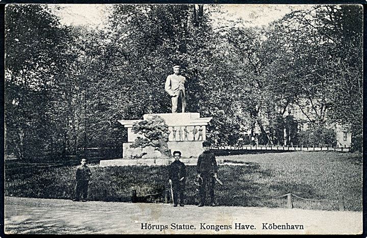 Købh. Hörups Statue i Kongens have. Nathanshons no. 11.