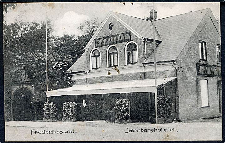 Frederikssund, Jernbanehotellet. Stenders no. 6391.