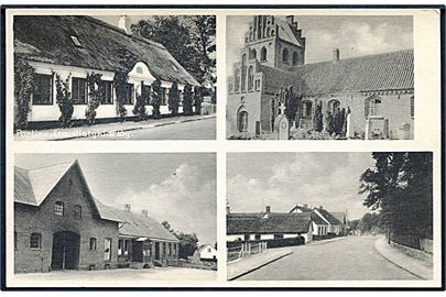 Partier fra Ølstykke, kirken mm. P. Andersen no. 1349-50-21666-68.