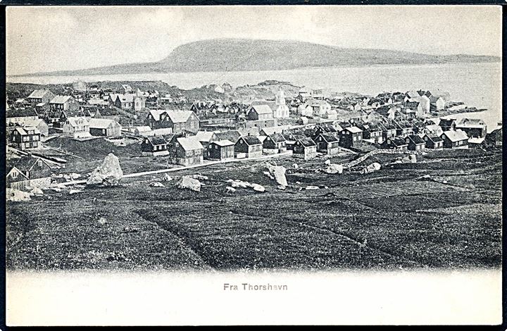 Thorshavn, udsigt over byen. Z. Heinesen no. 3248.