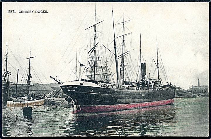 Pawel Andrejeff, S/S, Dansk-Russisk D/S A/S i Grimsby Docks, England. No. 15781.