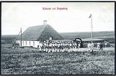 Kidhuset ved Ringkøbing med straffefanger. Warburg no. 1894.