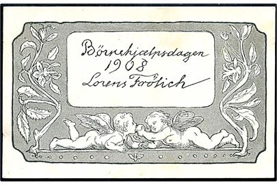 Lorens Frölich: Børnehjælpsdagen 1908. Chr. J. Cato u/no.