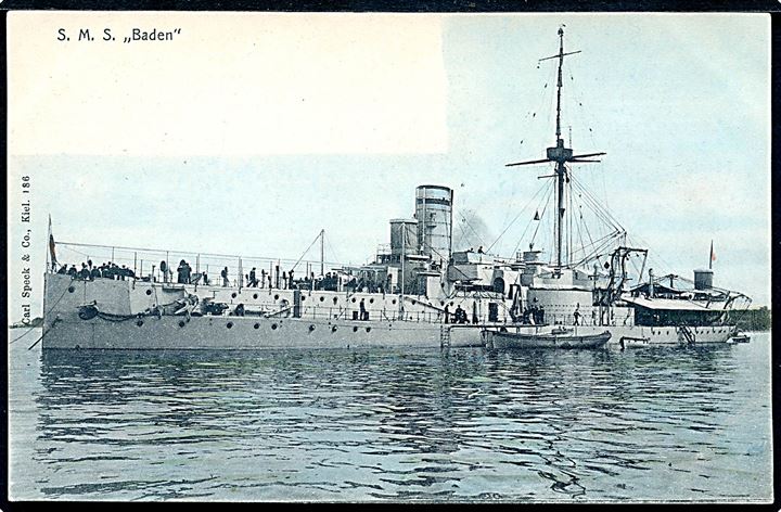 S.M.S. Baden. Carl Speck & Co. no. 186.