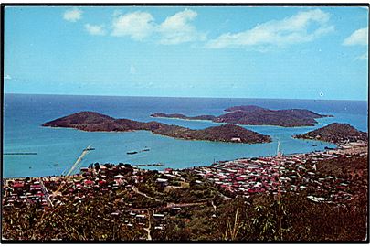 St. Thomas, Virgin Island. Udsigt. V.I. Card Co. no. P55156.