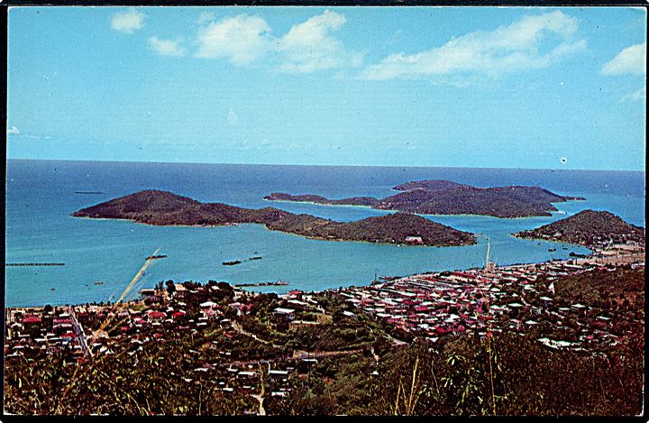 St. Thomas, Virgin Island. Udsigt. V.I. Card Co. no. P55156.