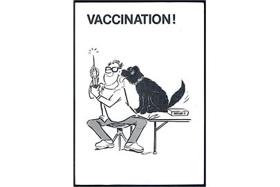 Franz Füchsel: Vaccination!. Indkaldelseskort fra dyrlæge. U/no.