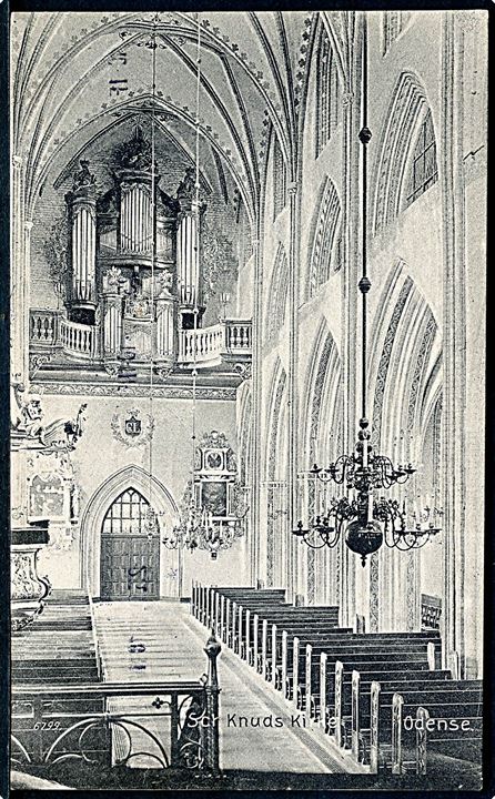 Odense, Sct. Knuds kirke, interiør. No. 6799