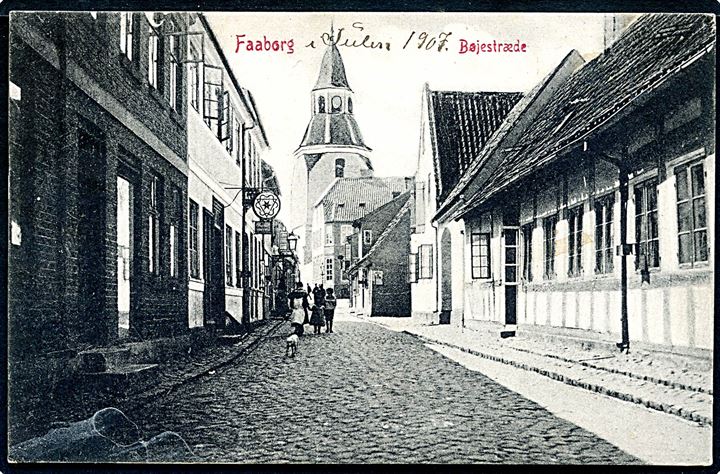 Faaborg, Bøjestræde. Warburg no. 702.