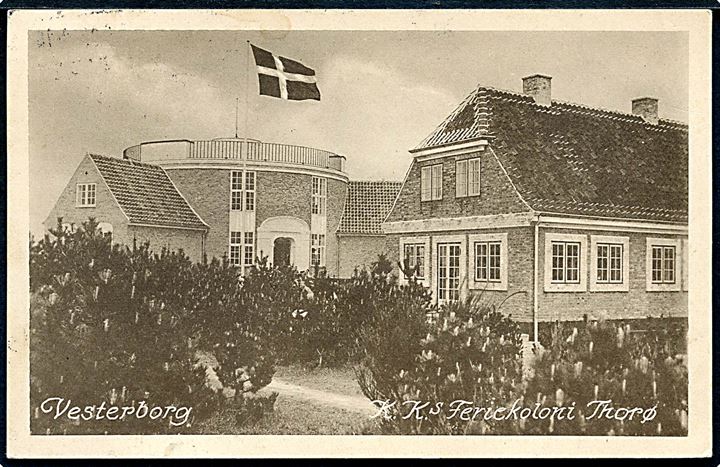 Thorø, K.K.s feriekoloni Vesterborg. Plums Boghandel u/no.