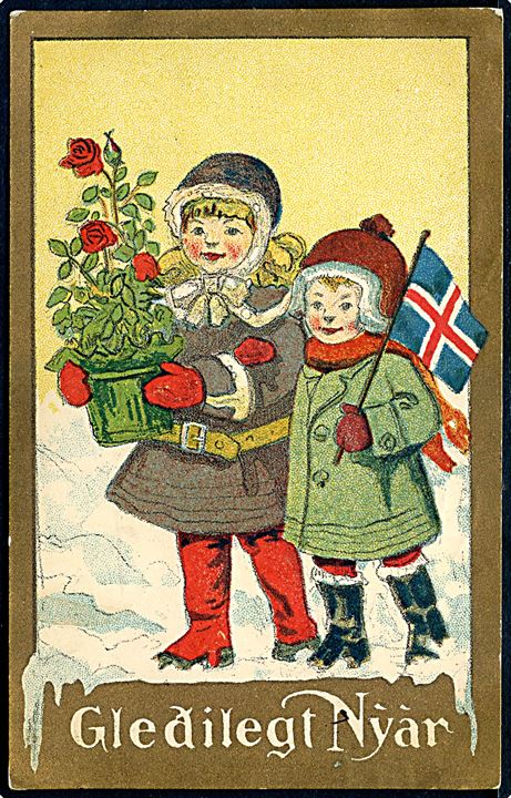 Islandsk julekort. Fridfinnur & Gudjónsson u/no.