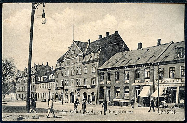 Ringsted, Sct. Bendt's Gade og Thingstene. A. Flensborg no. 332.