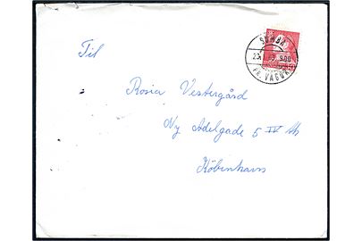 30 øre Fr. IX på brev annulleret med pr.-stempel Sumba pr. Vagúr d. 23.1.1963 til København.
