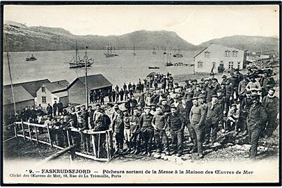 Faskrudsfjord, franske højsø-fiskere. No. 9