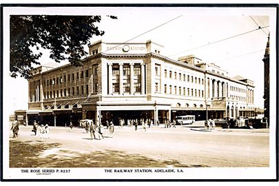 Australien, Adelaide, The Railway Station. Rose P.9237.