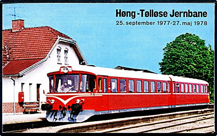 Høng-Tølløse Jernbane køreplan gældende fra 25.9.1977-27.5.1978.