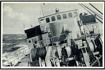 Inspektionsskibet Ingolf, fordækket. V. Thaning & Appel Marinepostkort serie I no. 86.