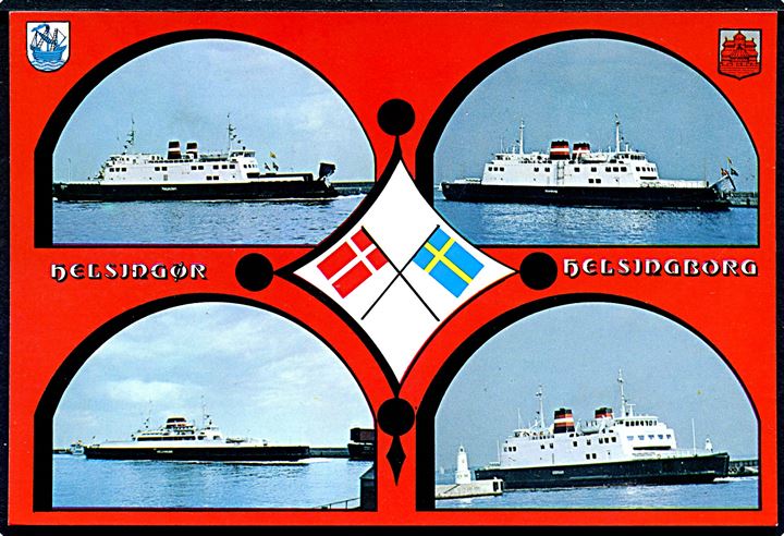 Helsingør, færger fra forbindelsen til Helsingborg. B.V.A. no. 2001-17.