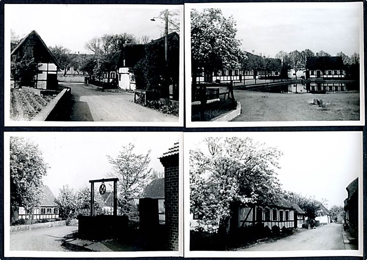 Nordby, Samsø. 8 små foto (6x9cm). 