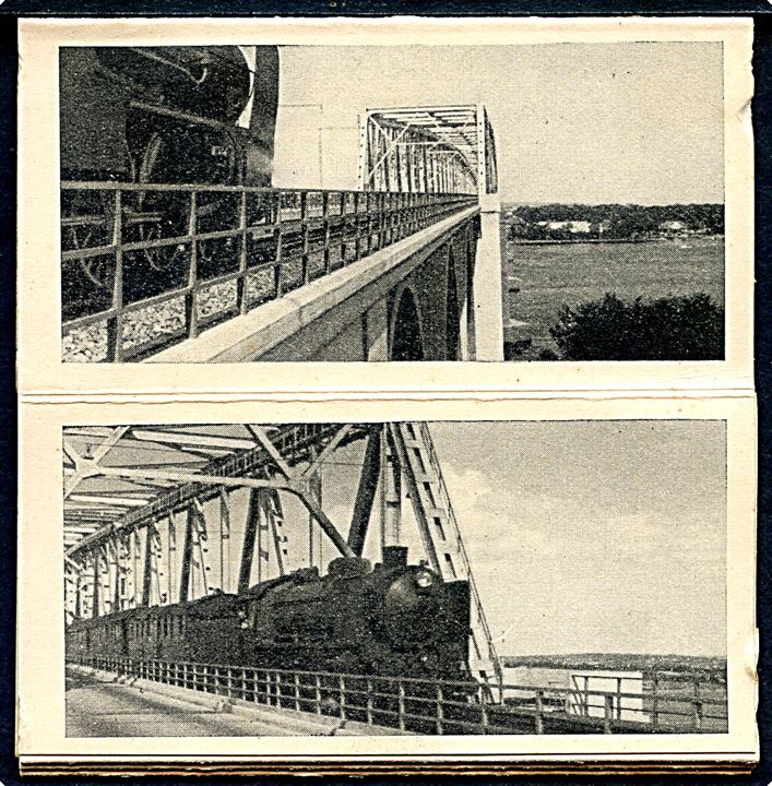 Lillebæltsbroen. Samlemappe med 2 små foto (5x9cm).