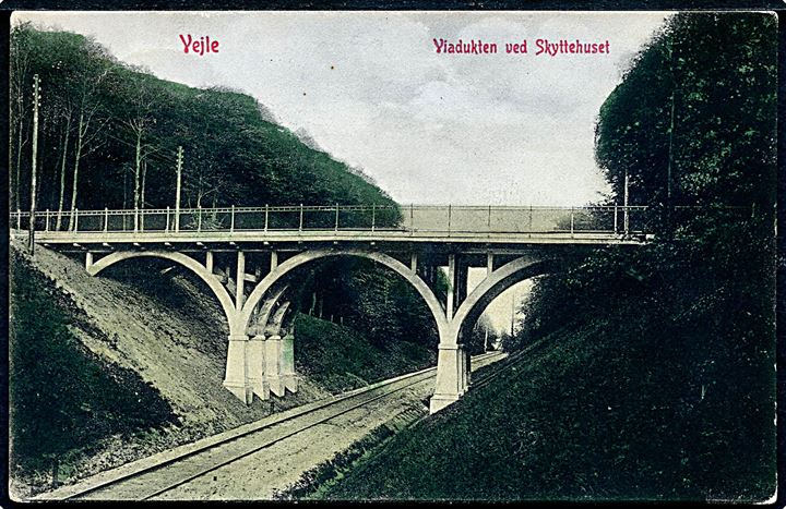 Vejle. Viadukten ved Skyttehuset. W.K.F. no. 4258.