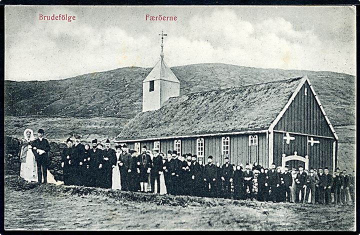 Brudefølge på Færøerne. A. Brend u/no.