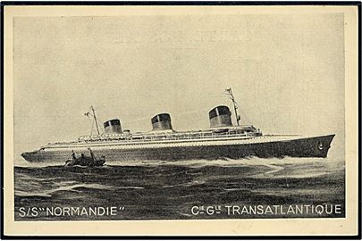 Normandie, S/S, French Line Havre-Plymouth-New York. 