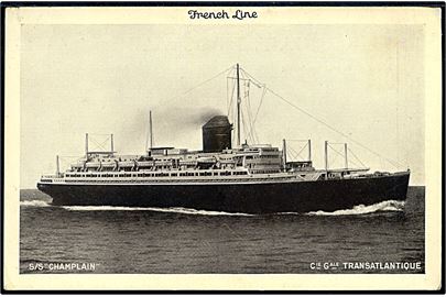Champlain, S/S, French Line Le Havre - Plymouth - New York. 
