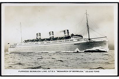 Monarch of Bermuda, S/S, Furness Bermuda Line. 