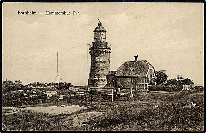Hammershus fyr. F. Sørensen no. 580.