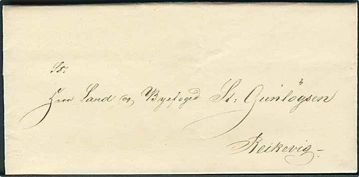 1840. Brev med langt indhold fra N. Chr. Havsteen i Reikevig (Reykjavik) d. 28.12.1840 til Land- og Byfoged St. Gunlögsen i Reikevig (Reykjavik). Meget velbevaret brev.