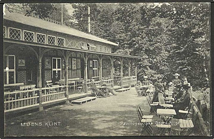 Pavillonen paa Store Klint, Møens Klint. C.M. Nielsen no. 3628.
