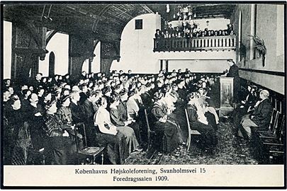 Frederiksberg. Svanholmsvej 15 med Købh. Højskoleforenings Foredragssal. Th. Buchhave u/no. 