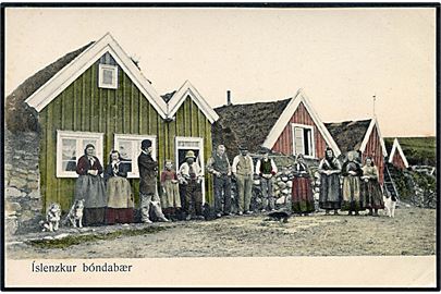 Islandske bønder. O. Johnson & Kaaber no. 13541.