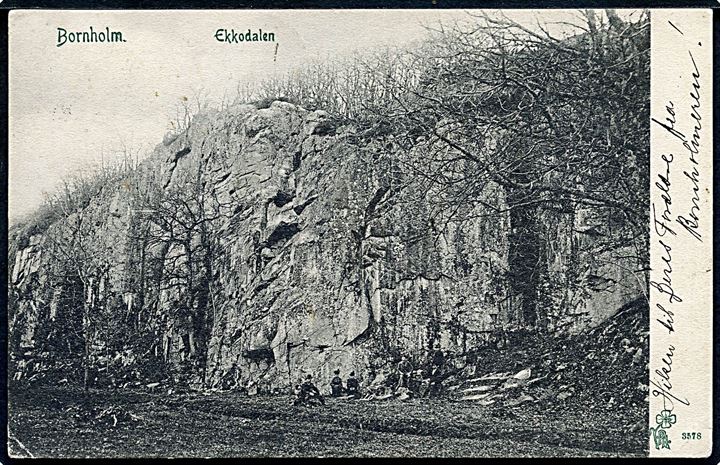 Bornholm, Ekkodalen. P. Alstrup no. 3578.