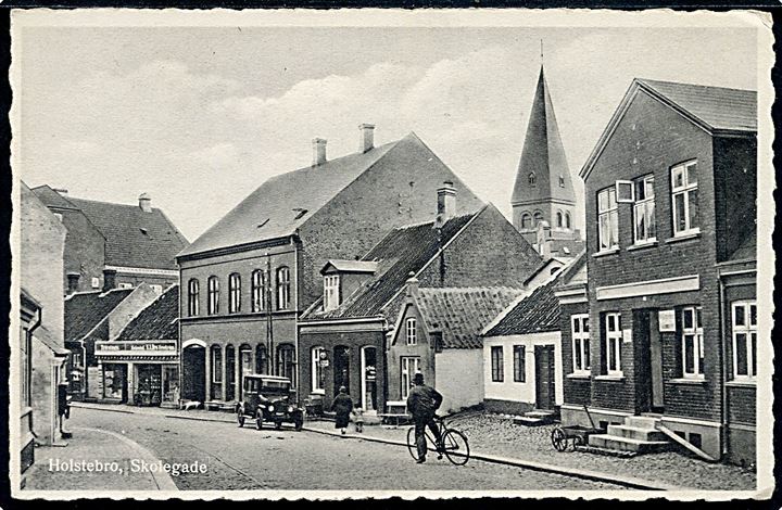 Holstebro. Skolegade. R. Olsen no. 5962.