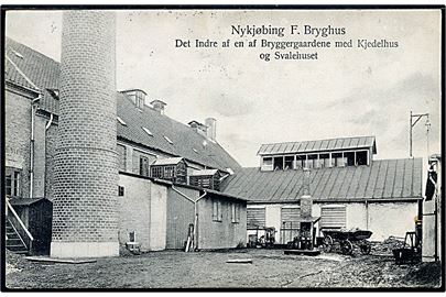Nykøbing F. Bryghus, bryggergårdene med kedelhus og svalehus. U/no.