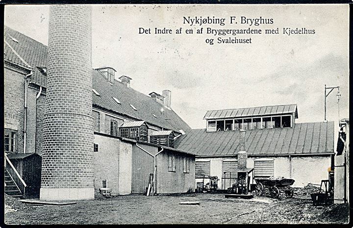 Nykøbing F. Bryghus, bryggergårdene med kedelhus og svalehus. U/no.