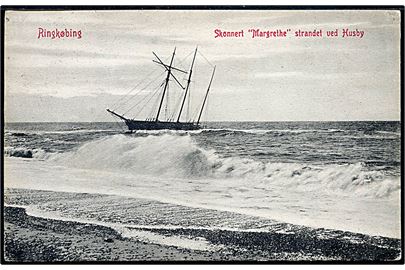 “Margrethe”, skonnert strandet ved Husby. W.K.F. no. 1874.