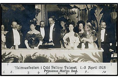 Valmuefesten i Odd Fellow Palæet 1908. Prinsesse Maries Bod. Kongsbak & Cohn u/no. 