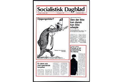 Socialistisk Dagblad. Politisk postkort. Opgangstider?