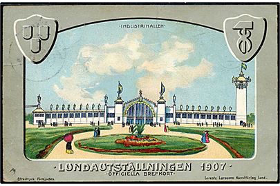 Lund. Lundudstillingen 1907 officielt brevkort. Larssons kunstforlag no. 3441.