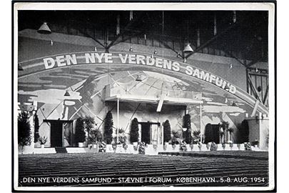 Købh., Religion. “Den nye Verdens Samfund”, Jehovas Vidner, Stævne i Forum, København. 5.-8. Aug. 1954. U/no