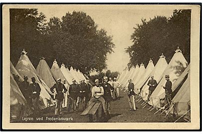 Frederiksværk. Militær Lejren.  A. Jensen/Stenders no. 50363.