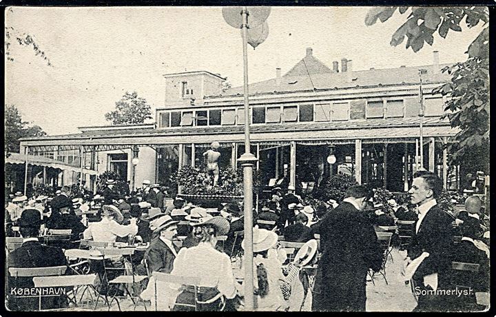 Frederiksberg Allé servering i “Sommerlyst”. A. Vincent no. 439. Kvalitet 8