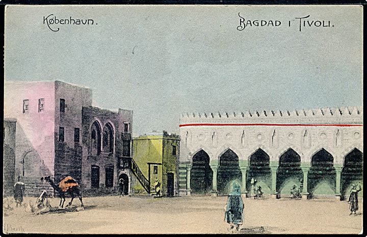 Hjalmar Berth: Bagdad i Tivoli. Stenders no. 10634. Kvalitet 8